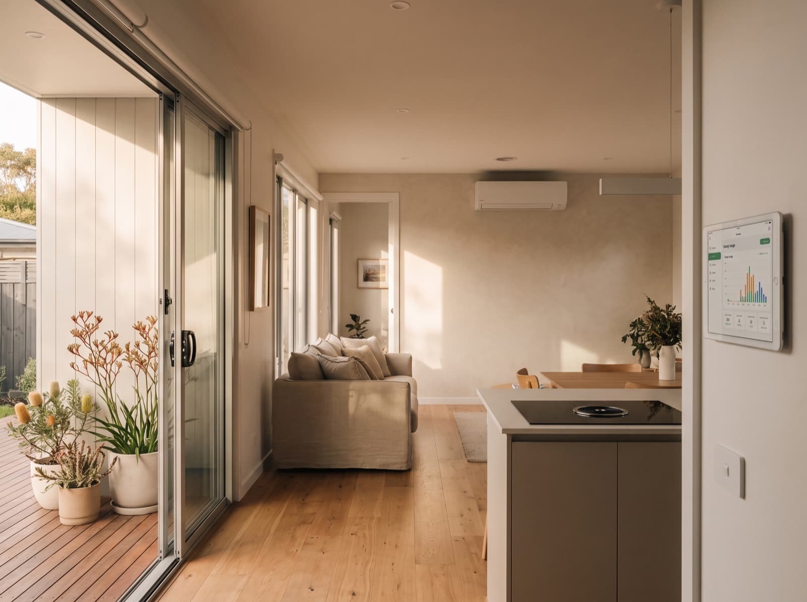 All-electric Australian home interior